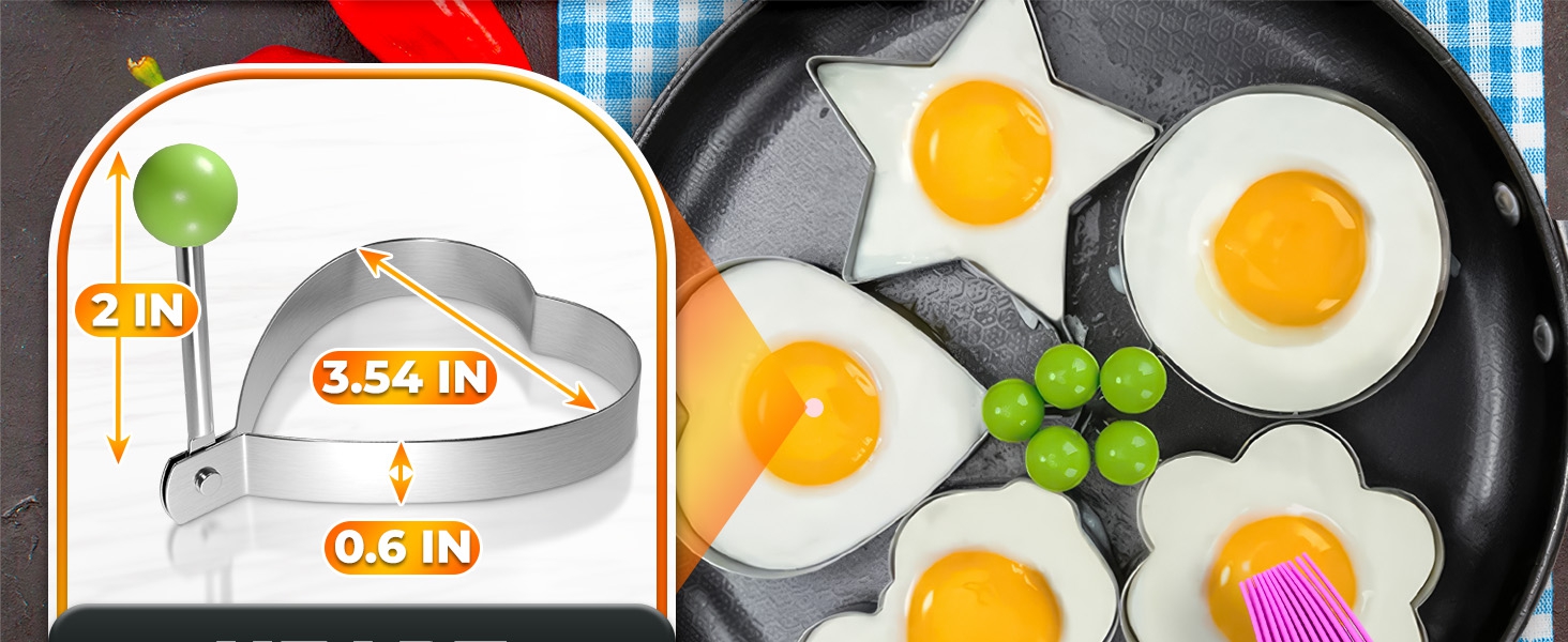 moldes para huevos fritos stainless steel egg rings moldes para freír huevos egg heart mold