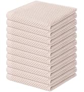 Homaxy 100% Cotton Waffle Weave Kitchen Dish Cloths, Ultra Soft Absorbent Quick Drying Dish Towel...