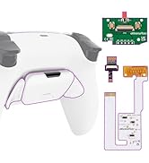 eXtremeRate White Back Paddles Programable RISE V3 Remap Kit for PS5 Controller BDM-030 040 050, ...