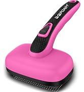 WOPQAEM Self Cleaning Slicker Brush for Dog, Cat, Skin Friendly Shedding & Grooming Tool for Long...