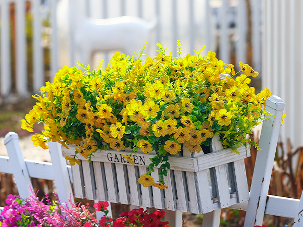 artificial flowers for outdoors