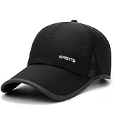 CLAPE Mens Hat Quick Dry Golf Baseball Cap UPF50+ Unstructured Outdoor Caps Unisex Breathable Spo...