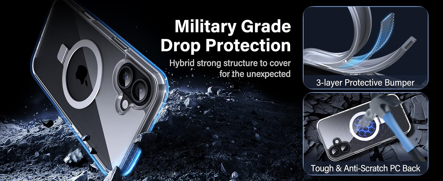 iphone 16 plus case with magnetic back