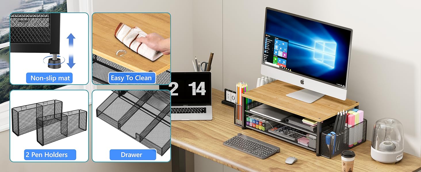 monitor stand for desk organizers and accessories computer stand riser office organization desktop