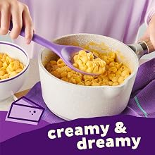 Enjoy a comforting bowl of creamy, dreamy Annie’s Deluxe Shells made with real cheddar cheese