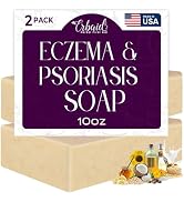 Eczema Soap Bar for Face and Body – All Natural Dermatitis, Psoriasis Treatment for Dry Itchy Sen...