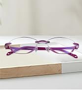 rimless reading glasses for women