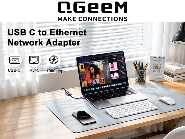 USB C to Ethernet Adapter