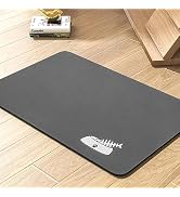 PADOOR Dog Food Mat-Absorbent Dog Bowl Mat-No Stains Quick Dry Dog Mat for Food and Water-Pet Foo...