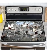 NYZE Stove Cover for Electric and Glass Stove Tops 3-in-1 Stove Mat, Heat Resistant Counter Prote...