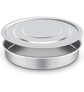 Lab Sieve Pan with Lid, Chromium-Plated Steel Test Sieves Pan, Economy Standard Analysis Sample T...