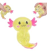 Axolotl Squishy Stress Relief Toy Glitter Fidget Toys Cute Malt Sugar Axolotl Toy Fidget Toys Adu...