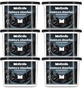 Moisture Absorbers 6 Pack, Activated Carbonfor Closet Dehumidifier Moisture Absorbers, 10.5oz Ref...