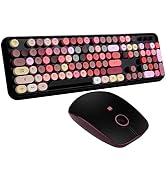 FOPETT Keyboard and Mouse Sets, Wireless, Reliable 2.4 GHz Connectivity for PC,Laptop,Smart TV an...