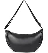 Women Half Round Crescent Bag for Women PU Leather Puffer Shoulder Bag Large Dumpling Bag Hobo Sl...