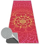 Alissgorat Yoga Towel,Absorbent Yoga Mat Towel for Hot Yoga Non Slip,Stylish Prints,Ideal for Wor...