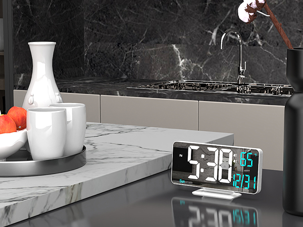 alarm clock with temp