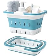 Fammart Portable Shower Caddy Tote – Collapsible Plastic Basket with Handles, Foldable Storage Or...