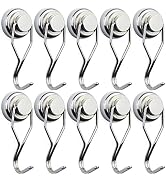 E BAVITE Swivel Swing Magnetic Hook 60LB Refrigerator Magnetic Hooks 10 PackStrong Neodymium Magn...