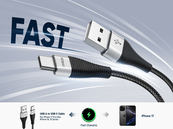 USB A to USB C Cable