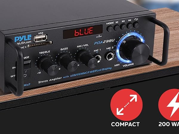 home stereo system components amplifier amp audio receiver bluetooth amplificador canales