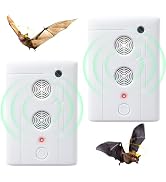 2026 Upgraded Bat Deterrent Devices: Rechargeable Ultrasonic Bat Deterrent for Attic,Porch,House,...