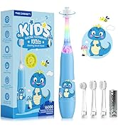 ReDISEN Toddler Electric Toothbrush with 360° Brush Head for All-Around Clean, Baby Sonic Toothbr...