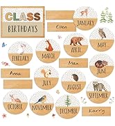 JarThenaAMCS Back to School Birthday Bulletin Board Set Summer Woodland Animals Class Birthday Bu...