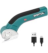 GARTOL Electric Cardboard Cutter, Cordless Electric Scissors for Box, Plastic, Carpet, Fabric, Le...
