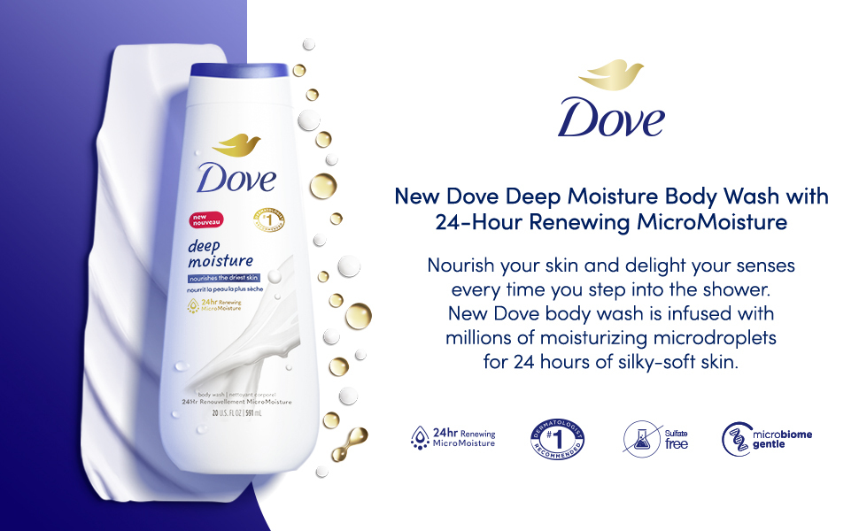 New Dove Deep Moisture Body Wash
