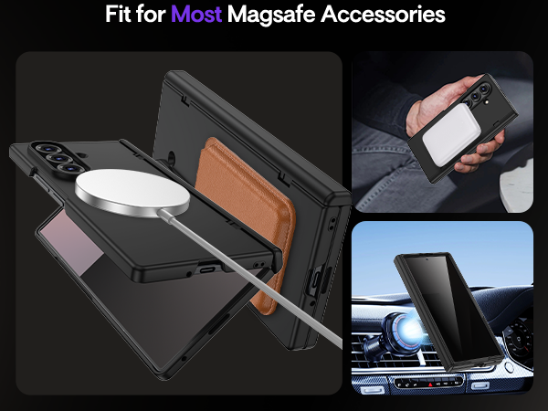 Maxdara for Z Fold 7 Magnetic Case with Belt Clip Holster
