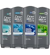 DOVE MEN + CARE Body wash Mixed 4 count For Hydrated, Smooth Skin 18 fl oz