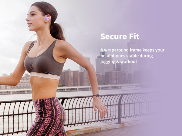Ergonomics, wearing fit, exercise, fitness, and running can maintain stable sports headphones