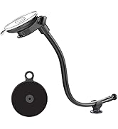 OQTIQ Car Mount Replacement with Anti-Shake Stabilizer, 13in Gooseneck Arm, 17mm Ball, Strong Suc...