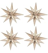 Moukiween 60 PCS Caramel Star Balloons, 12 Point Spike Explosion Star Foil Balloons for Birthday,...