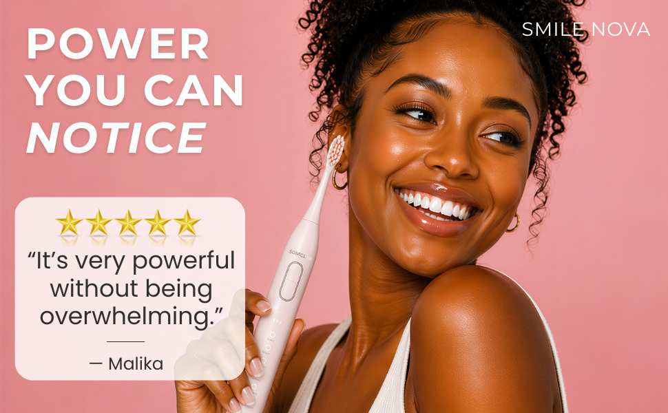 Pink Electric Toothbrush for Adults