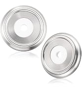 Enhon 2 Pack Metal Tub Spout Cover Ring, Bathroom Faucet Remodeling Wall Plate with Foam Gasket, ...