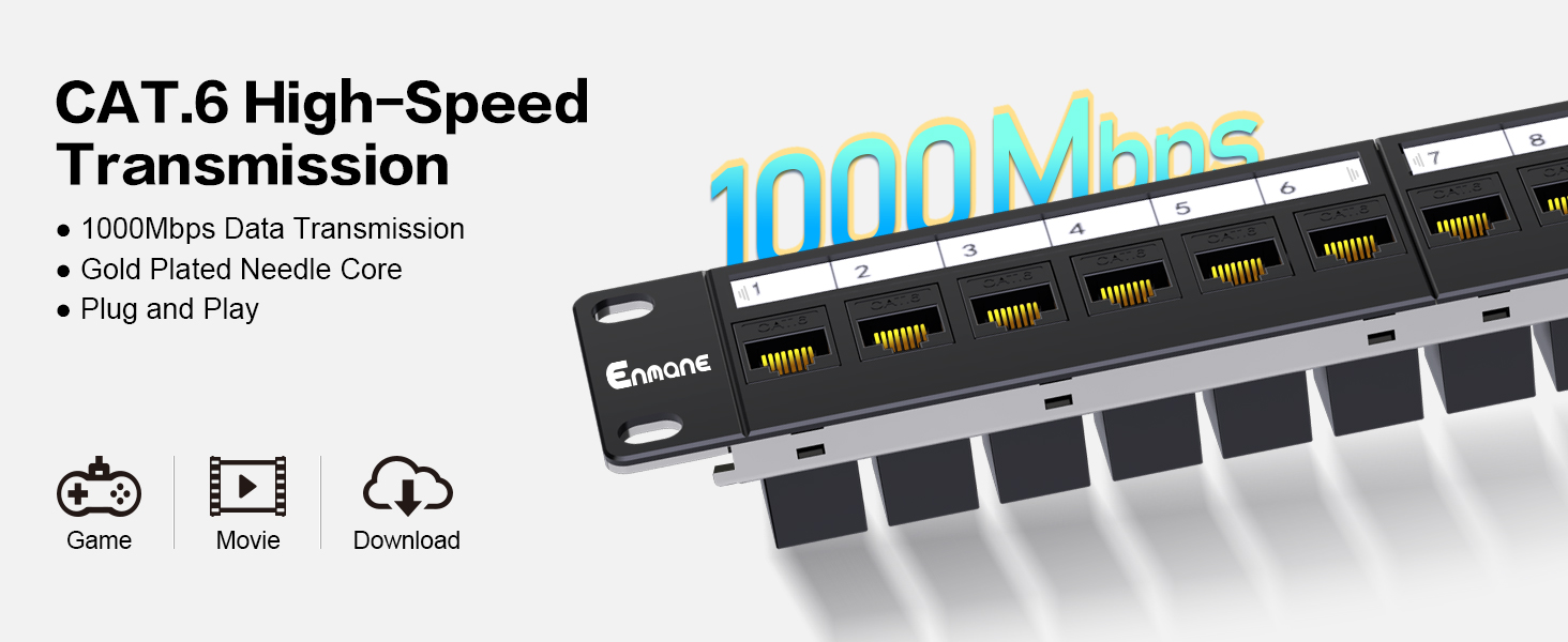 cat6 keystone patch panel