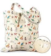 Miss Adola Aesthetic Cotton Tote Bag for Women - Reusable Shoulder Bag with Buckle Fabric Bag for...
