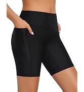 Tournesol Women's 7" Long Swim Shorts High Waisted Board Shorts Seamless Swim Bottoms UPF50+ Boys...