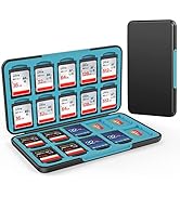 HEIYING Memory Card Case for SD Card and TF Card, Portable SD Card Holder SD SDHC SDXC TF Card St...