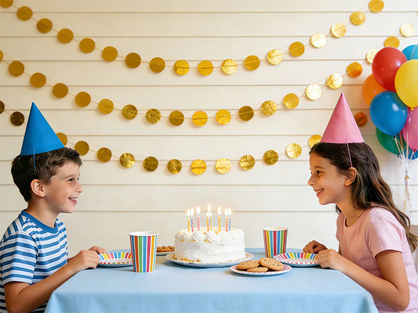 Star garland happy birthday banner congratulations banner streamers party decorations