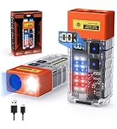 DARKBEAM UV Flashlight 365nm & Super Bright LED EDC Flashlight, LCD Display Magnetic Rechargeable...