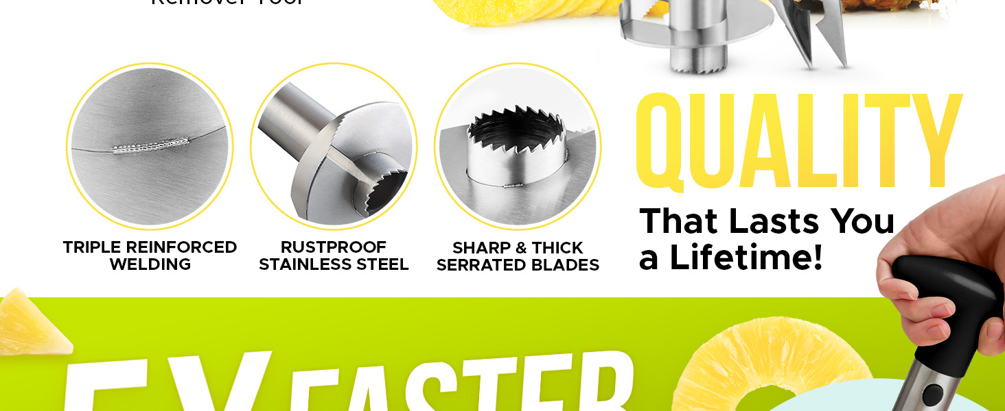 pineapple slicer spears fruit cutter eye remover corer tool cutting tools cut kitchen vegetable