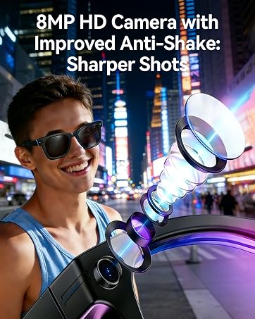 8MP HD Camera with Improved Anti-Shake: Sharper Shots