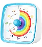 Yunbaoit Visual Timer with Night Light, 60-Minute Rainbow Countdown Timer for Kids and Adults, Ti...