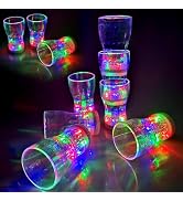 OceanWings 12 Pack Large Light Up Cup, LED Glow in The Dark Party Favor Supplies for New Years Ev...