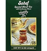 Sadaf Cardamom Tea Loose Leaf Box 16 oz - Special Blend Cardamom Ceylon Black Tea - Product harve...
