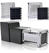 Electric French Fry Cutter, Sopito Stainless Steel Potato Cutter with 1/2-Inch Blade & 3/8-Inch B...