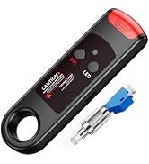 Rechargeable Visual Fault Locator 30KM - 2 in 1 VFL Fiber Optic Tester with LED Light, Include Si...